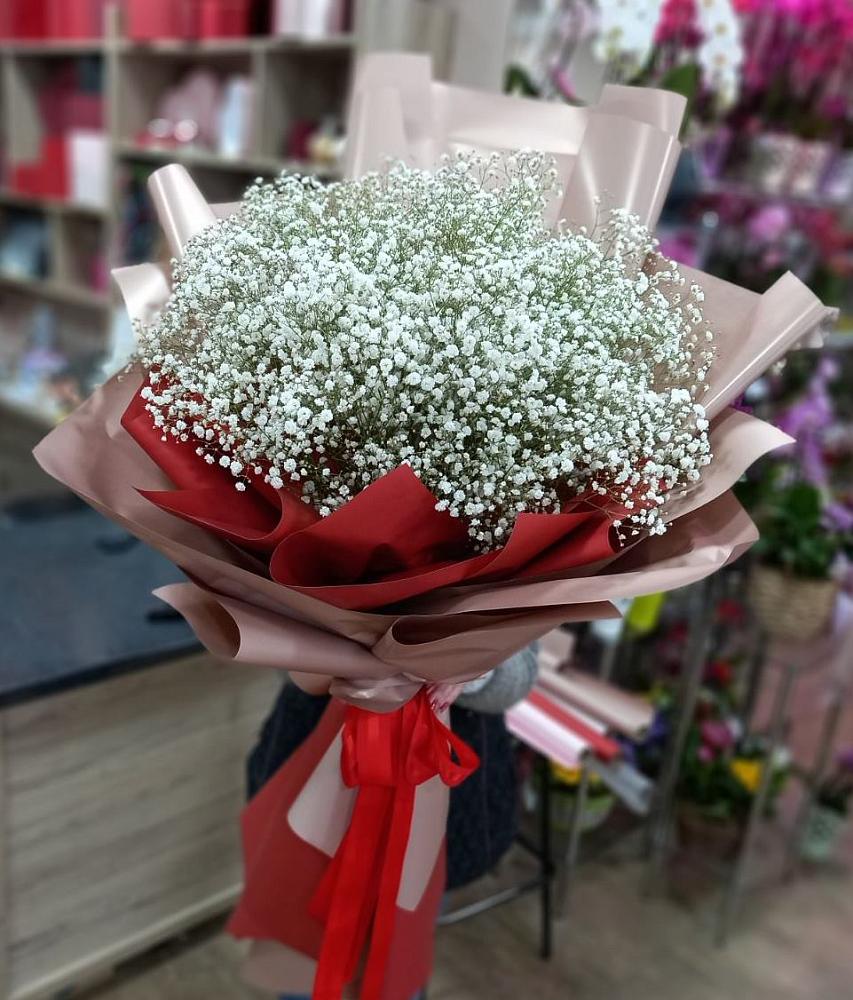 Букет Белые хлопья в Курагино Букет цветов из: Гипсофила в Курагино