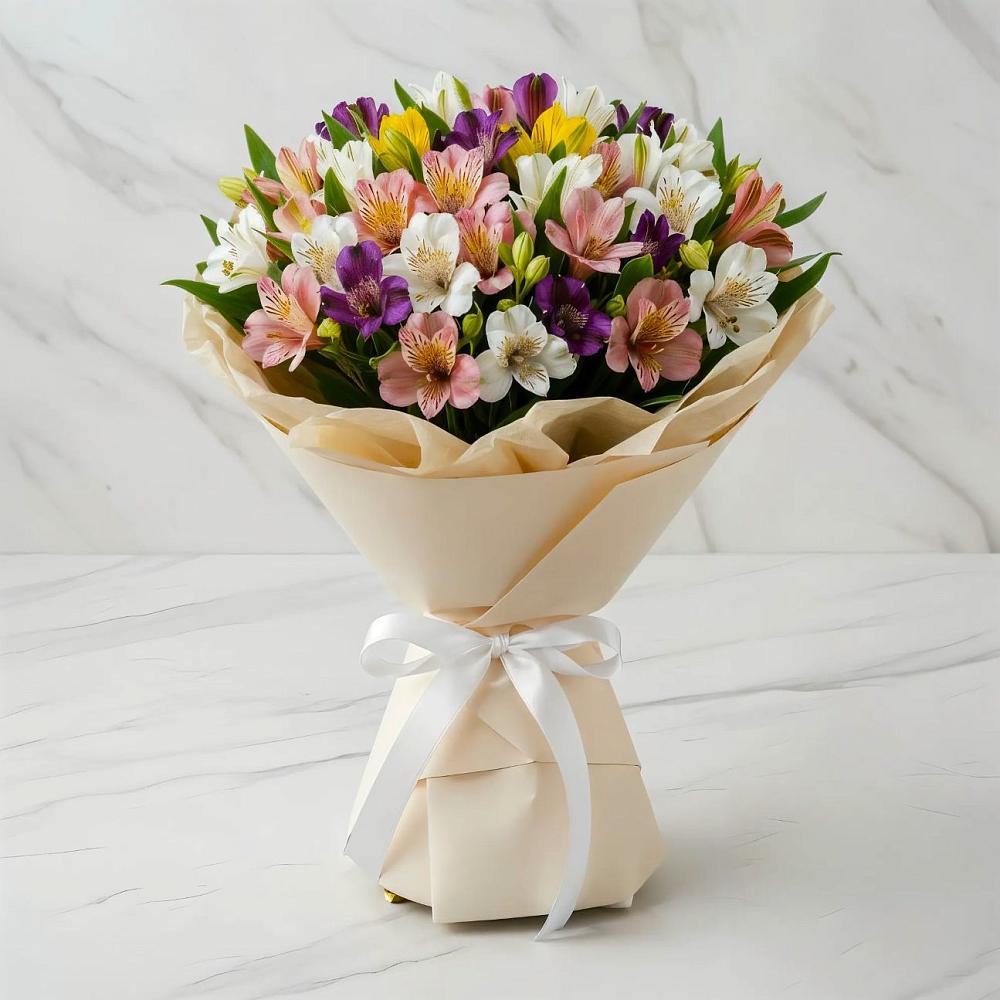 Букет цветов из: Альстромерии в Курагино