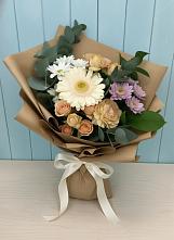 Букет цветов из:  Герберы и Хризантемы в Курагино