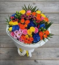 Букет цветов из:  Розы и Хризантемы в Курагино