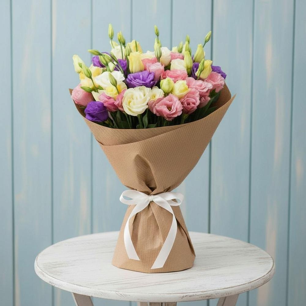 Букет цветов из: Лизиантусы в Курагино