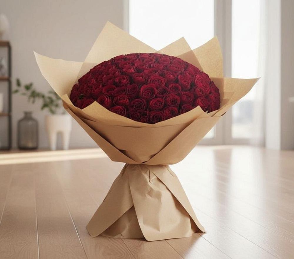 Букет 101 Красная роза в Курагино