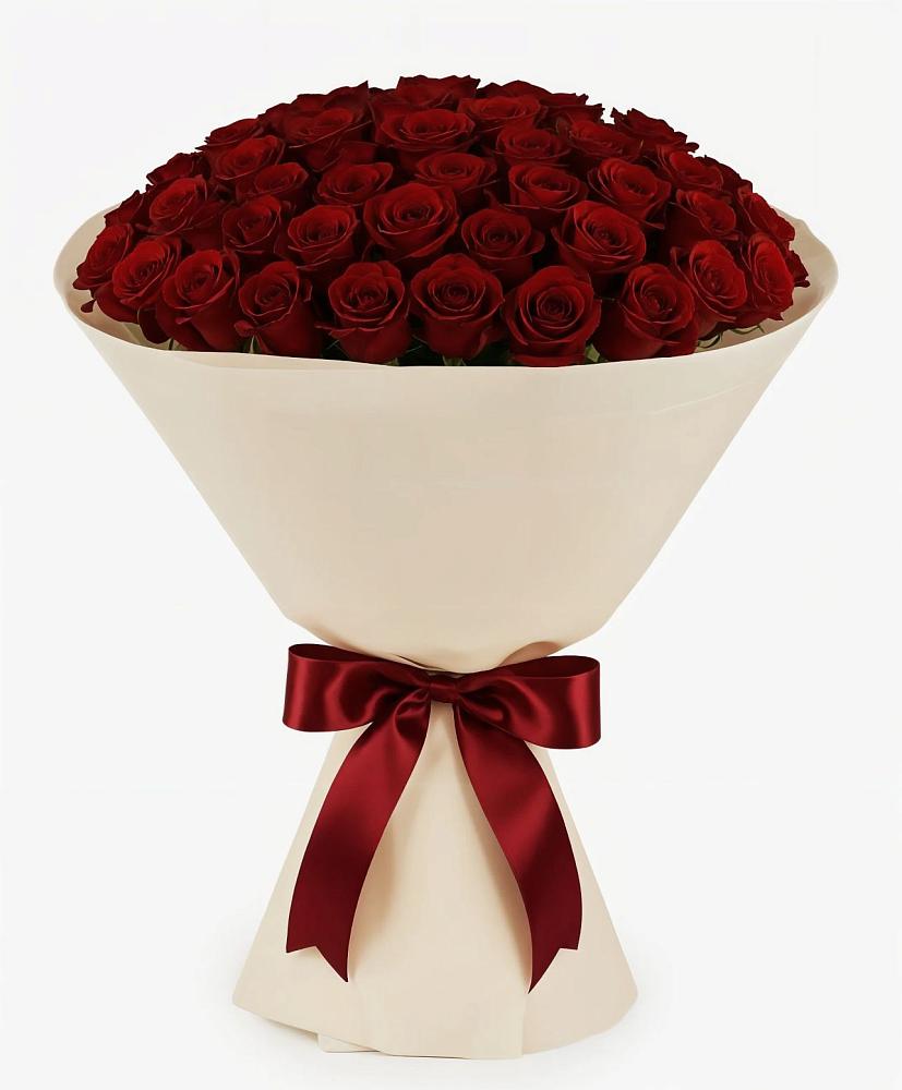 Букет 101 Бордовая роза Блэк Бакарра в Курагино