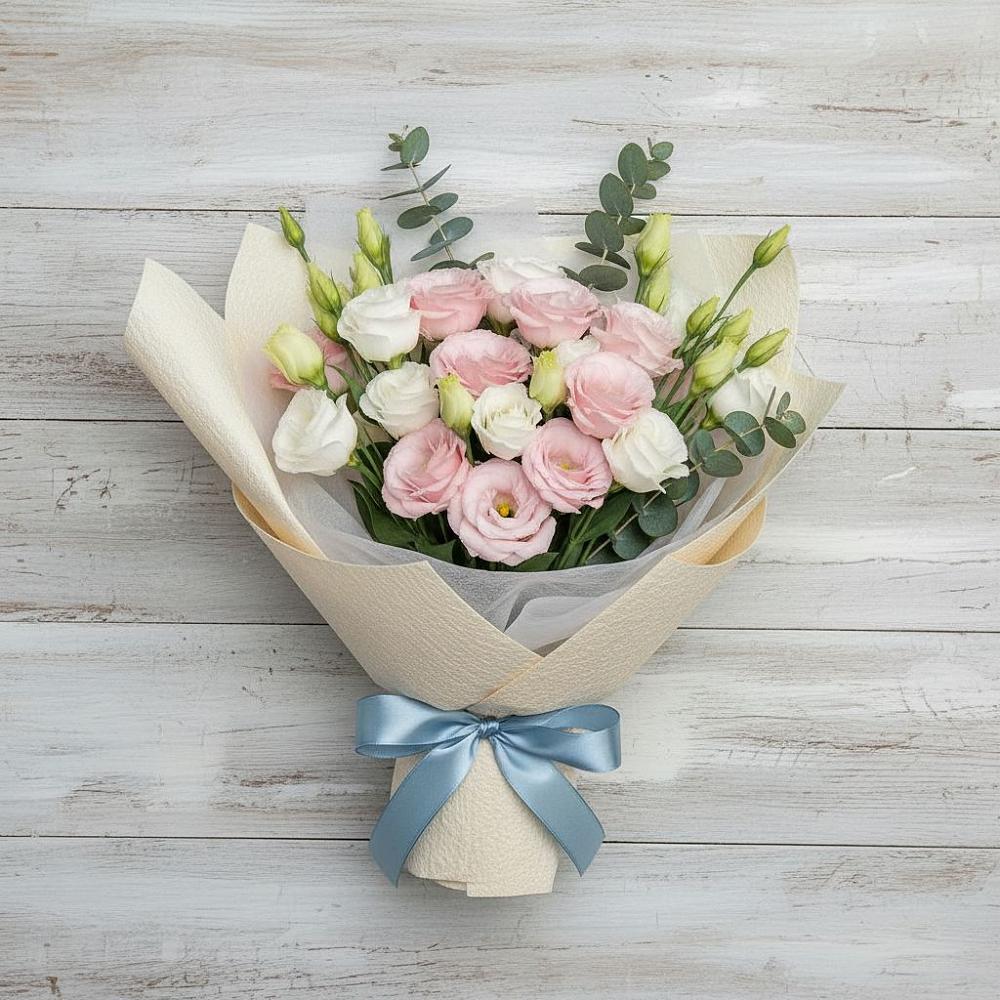 Букет цветов из: Лизиантусы в Курагино